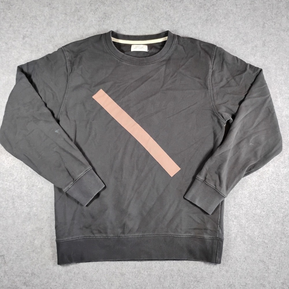 Saturdays New York City Slash Sweatshirt Mens Size L Black Bowery Crewneck